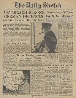 Vito: The Daily Sketch front page Tehran Conference