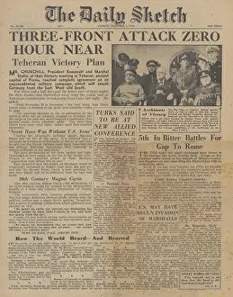 Camino: The Daily Sketch front page Tehran Conference