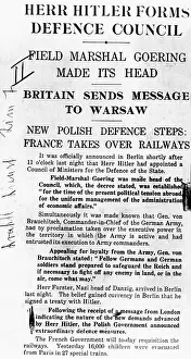 Prelude: Daily Telegraph from 31.08.1939