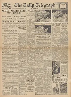 Longstop: The Daily Telegraph - Allies capture Tunis & Bizerte