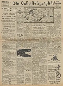 Longstop: The Daily Telegraph - Axis forces surrender in North Africa