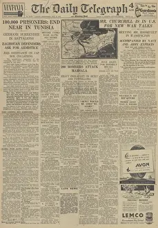 Longstop: The Daily Telegraph - Axis forces surrender in North Africa