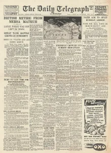 Ritchie: Daily Telegraph Battle for Egypt and fall of Mersa Matruh