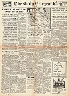 Gdynia: The Daily Telegraph - British forces advance into Germany
