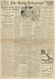 Caruso: The Daily Telegraph - Demobilisation plans announced