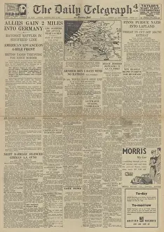 Urquhart: The Daily Telegraph - US forces through Siegfried Line