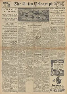 Encircle: The Daily Telegraph front page Battle for Anzio