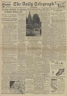 Lancasters: The Daily Telegraph front page Battle of Arnhem
