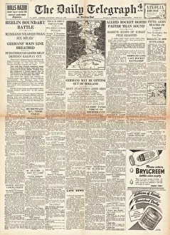 Ferrara: The Daily Telegraph front page Battle for Berlin