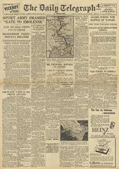 Berdiansk: The Daily Telegraph front page Battle for Naples