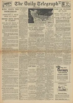 Vyborg: The Daily Telegraph front page Battle for Normandy