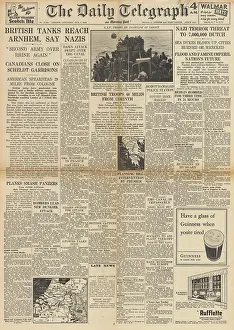 Patras: The Daily Telegraph front page Battle of the Scheldt