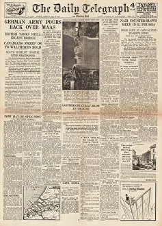 Stephane: The Daily Telegraph front page Battle of the Scheldt