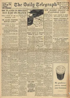 Manacles: The Daily Telegraph front page Battle of Stalingrad
