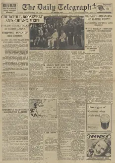 Ortona: The Daily Telegraph front page Cairo Conference