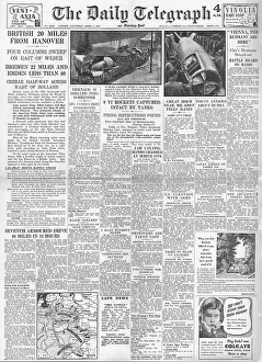 Minden: The Daily Telegraph front page Captured V2 rockets