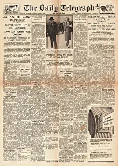 Halsey: The Daily Telegraph front page General Election