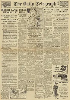 Zhlobin: The Daily Telegraph front page Operation Epsom in Normandy