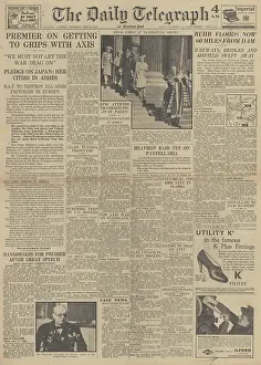 Chastise: The Daily Telegraph front page RAF Dambuster raids