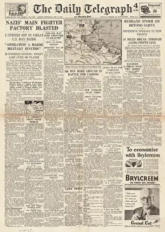 Oschersleben: The Daily Telegraph front page Red Army capture Sarny