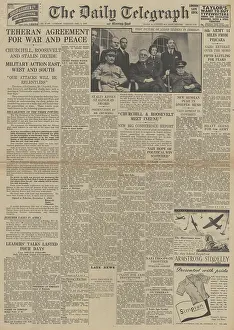 Camino: The Daily Telegraph front page Tehran Conference