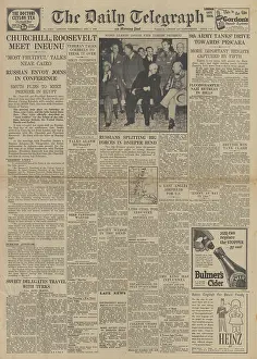 Camino: The Daily Telegraph front page Tehran Conference