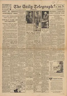 Midget: The Daily Telegraph front page tension over Trieste