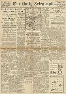 Roer: The Daily Telegraph front page unrest in Greece