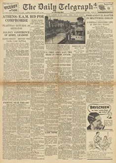 Spitfires: The Daily Telegraph front page unrest in Greece