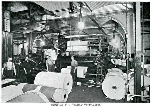 Broadsheet: Daily Telegraph - printing room 1900