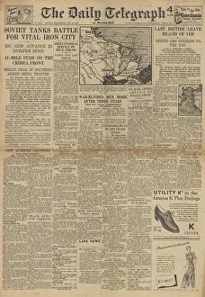 Volturno: The Daily Telegraph - Red Army advances on Eastern Front
