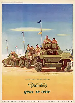 Tunis: Daimler advertisement, WWII
