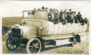 Charabanc: Daimler Charabanc Outing, Thought to be at Abingdon, Oxfords