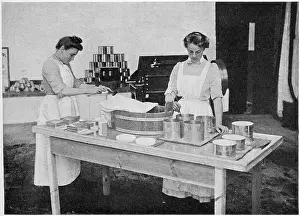 Containers: Dairy Farm - making cream cheese 1903