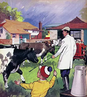 Look & Learn Nursery Material: The Dairy Man