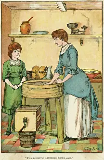 Dairymaid: DAIRYMAID AT WORK