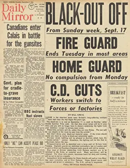Restrictions: Daiy Mirror front page easing of blackout restrictions