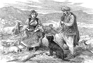 Minding: Dalmatian Shepherd and Shepherdess, 1875