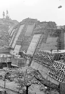 Erzgebirge: Dam construction - concrete