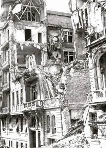 Bombings: Damage caused by bombings in Vienna