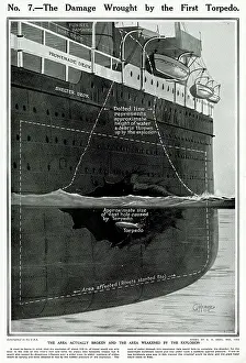 Fateful: The Damage on the Lusitania by the first torpedo
