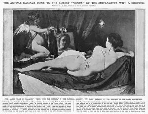 Rokeby: Damage done to the Rokeby Venus by suffragette