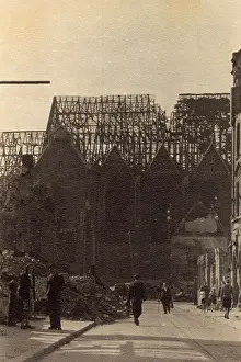 Rafters: Damaged buildings, Braunschweig, Germany