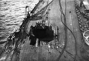 Goeben: Damaged Deck of the SMS Goeben