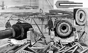 Fracture: The damaged gun of H.M.S Thunderer, condition of the turret