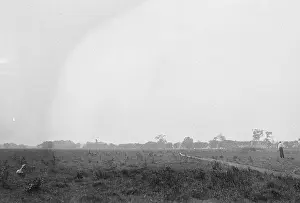 Shirted: Damaged machine to the right of the launching track at the e