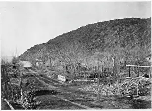 H.m.s: Damaged structures, possibly by storm