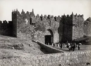 Bonfils: Damascus Gate, Jerusalem, Holy Land, Palestine, Israel, Bonf