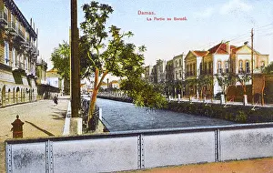 Barada: Damascus, Syria - A section of the Barada River
