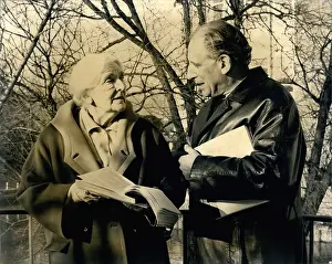 Dame Sybil Thorndike, Max Adrian, rehearsals, Guildford